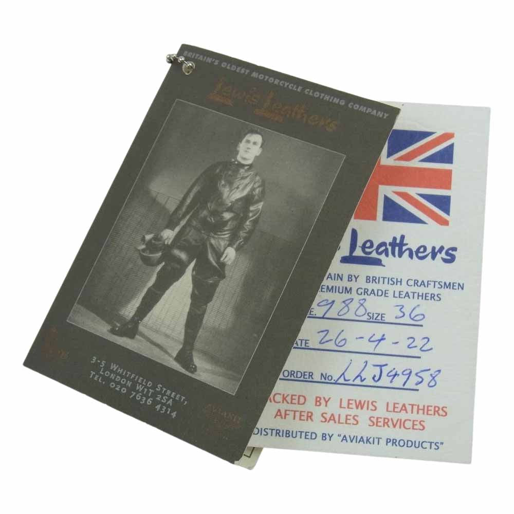 Lewis Leathers ルイスレザー Western jacket  シープ スキン ブラウン系 36【美品】【中古】