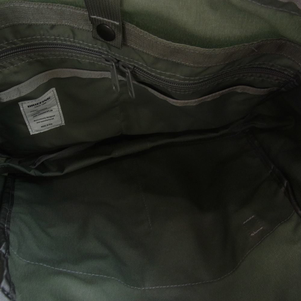 BRIEFING ブリーフィング BRA221T11-012-001 FREIGHTER BUCKET フレイター バケット ビジネス トートバッグ カーキ系【新古品】【未使用】【中古】