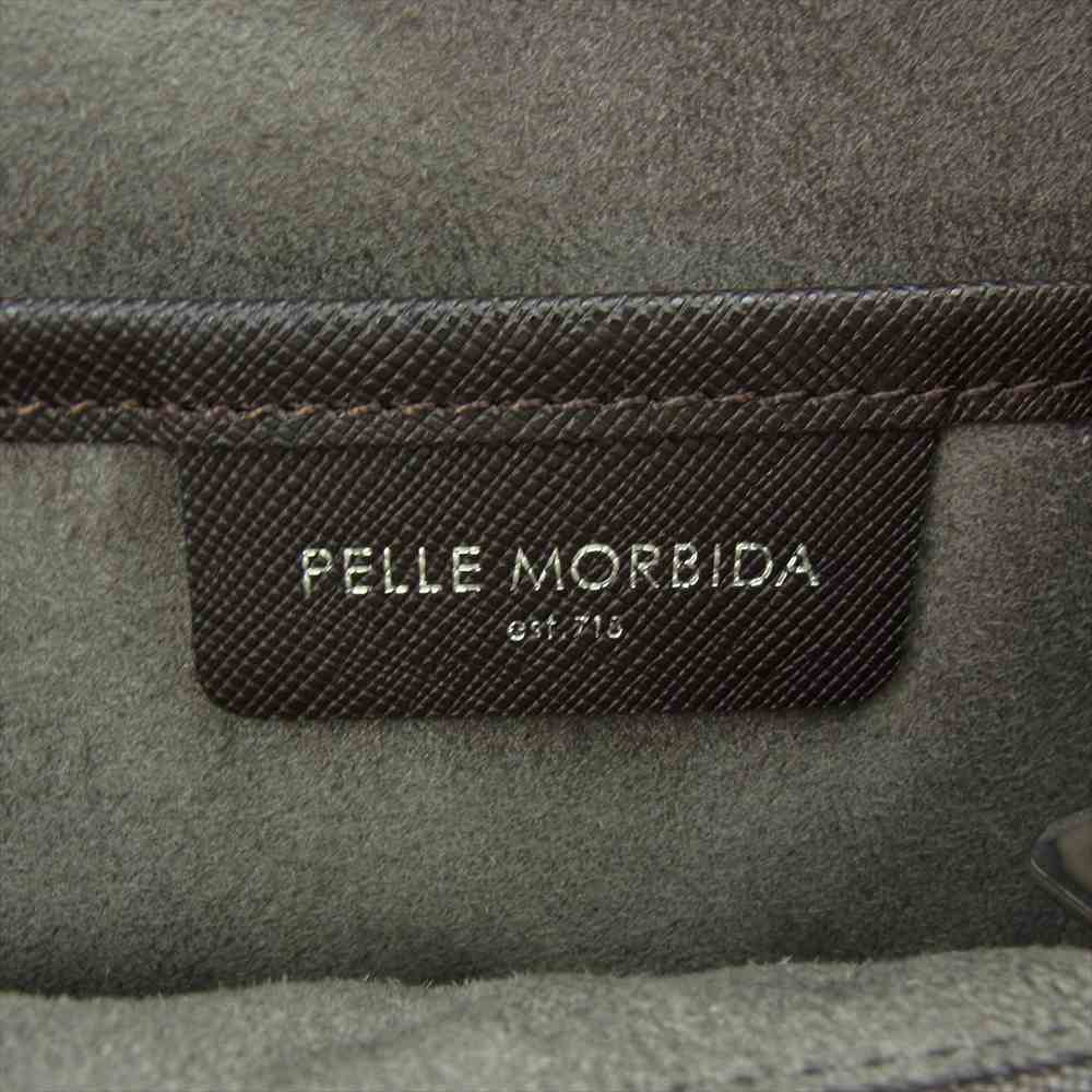 PELLE MORBIDA ペッレモルビダ PMO-CA113 Capitano キャピターノ パスケース&ホイッスル ビジネス トートバック ネイビー ダークブラウン ネイビー系【新古品】【未使用】【中古】