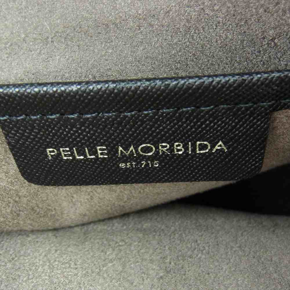 PELLE MORBIDA ペッレモルビダ PMO-CA113 Capitano キャピターノ パスケース&ホイッスル ビジネス トートバック ブラック ブラック系【新古品】【未使用】【中古】