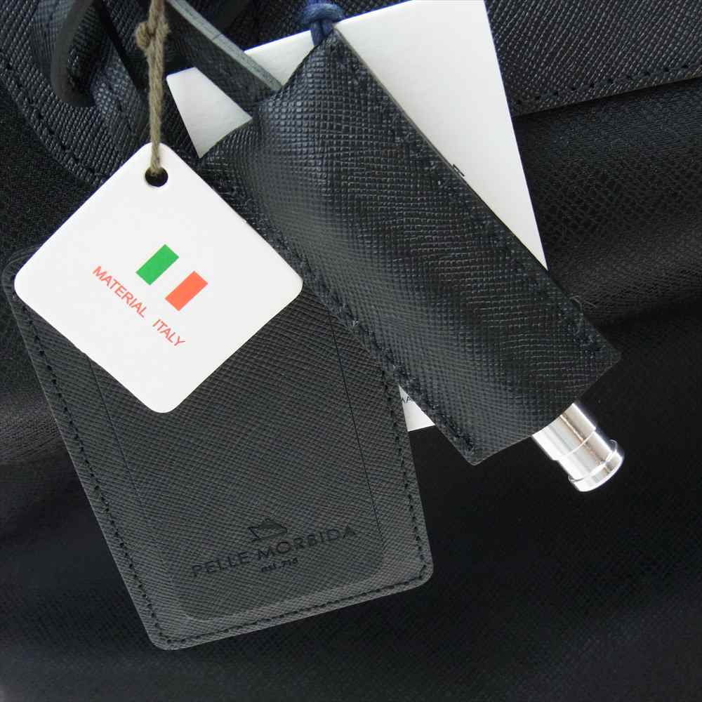 PELLE MORBIDA ペッレモルビダ PMO-CA113 Capitano キャピターノ パスケース&ホイッスル ビジネス トートバック ブラック ブラック系【新古品】【未使用】【中古】