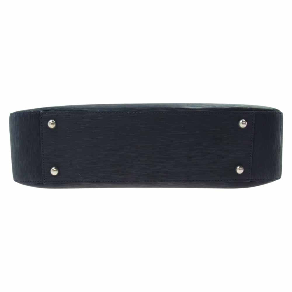 PELLE MORBIDA ペッレモルビダ PMO-CA206 Capitano キャピターノ 型押し レザー ビジネス トートバック ネイビー ダークネイビー系【新古品】【未使用】【中古】