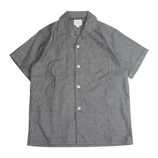 Pherrow's フェローズ イタリアンカラー 半袖 シャンブレー シャツ グレー系 グレー系 M【中古】