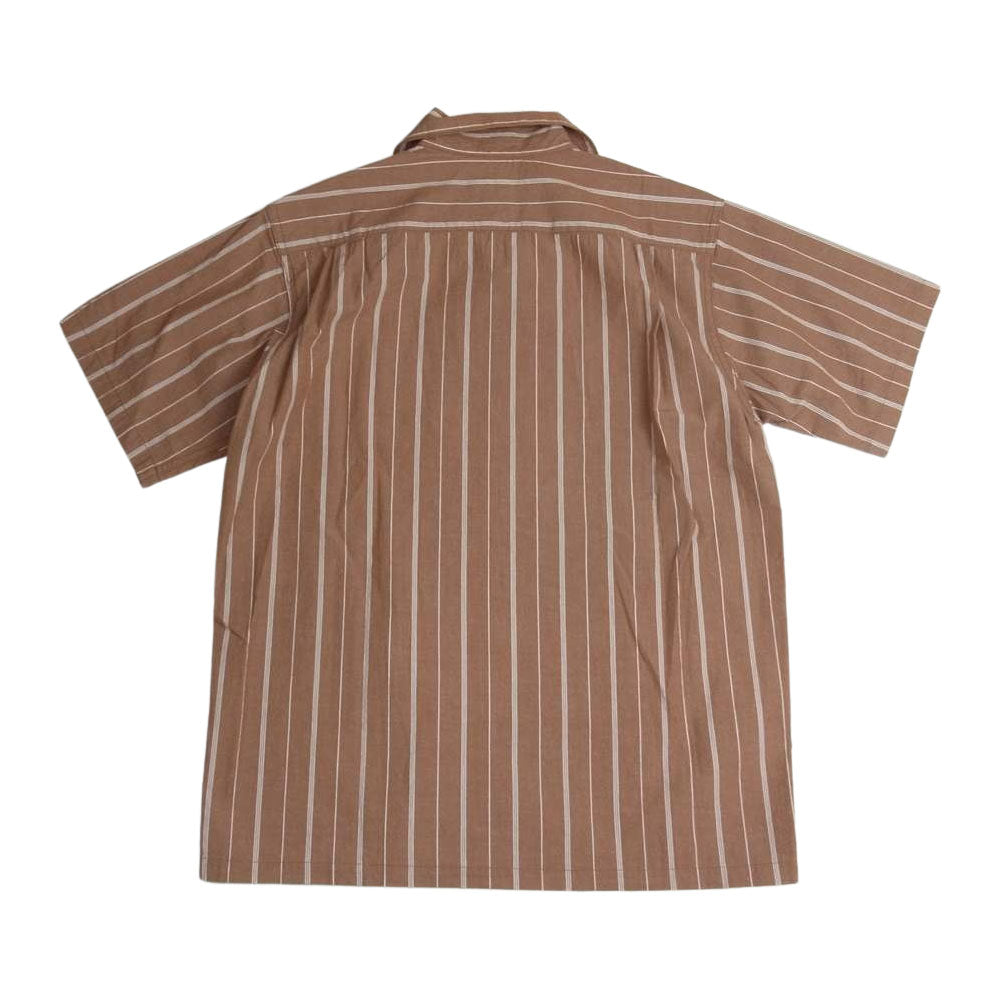 Pherrow's フェローズ オープンカラー 半袖 シャツ ブラウン系 38【中古】
