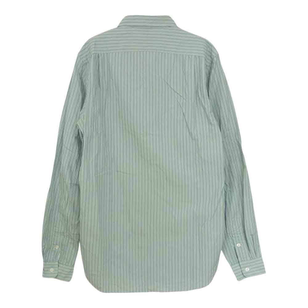 RRL ダブルアールエル ストライプ ドレス シャツ ライトグリーン系 S【中古】
