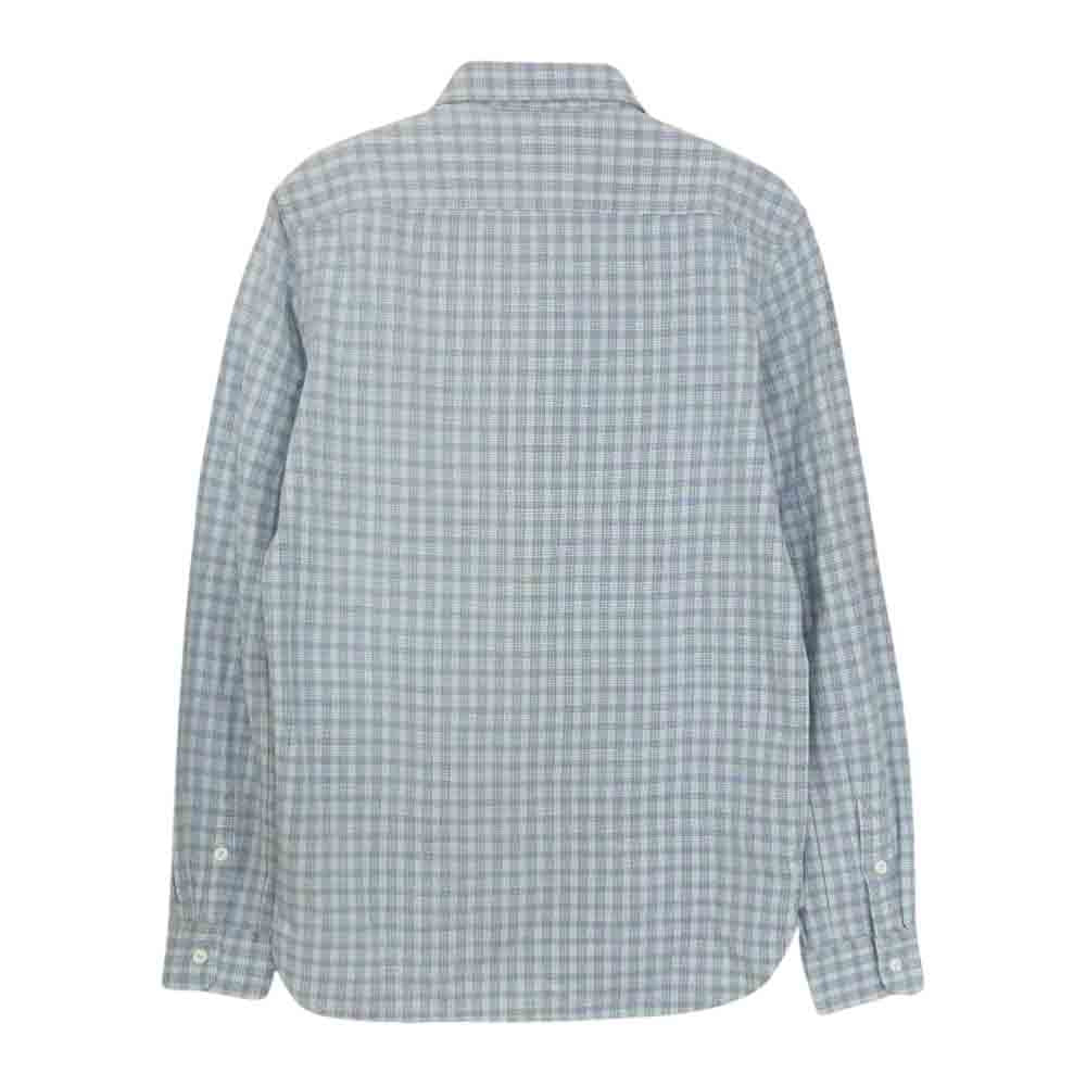 RRL ダブルアールエル チェックワーク シャツ ライトブルー系 ホワイト系 S【中古】