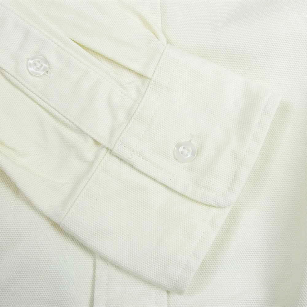 STUDIO D’ARTISAN ステュディオダルチザン 5681 ヘヴィーオンス オックスフォード シャツ 10oz BD 長袖シャツ アイボリー アイボリー系 38【中古】