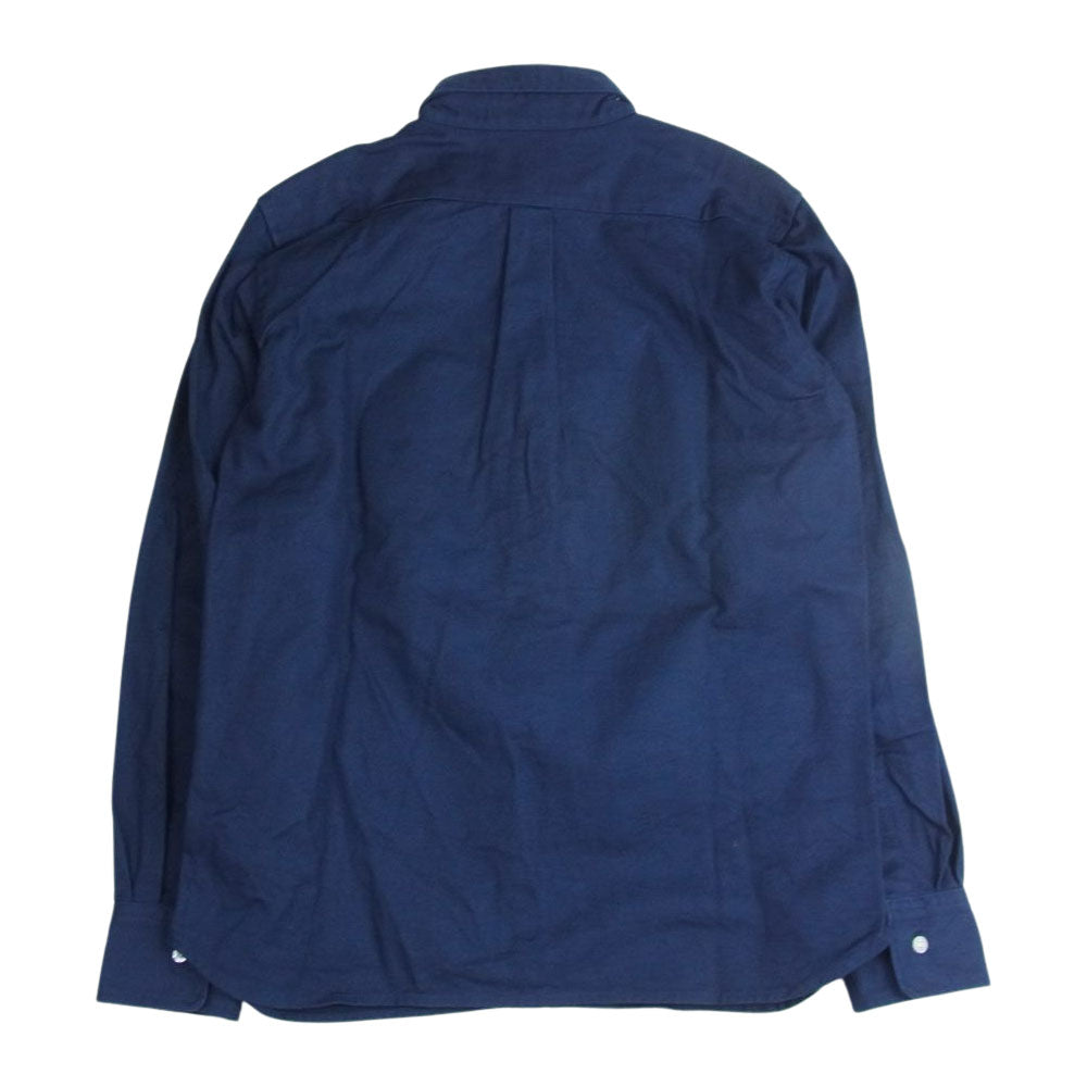 STUDIO D’ARTISAN ステュディオダルチザン 5681 ヘヴィーオンス オックスフォード シャツ 10oz BD 長袖シャツ ネイビー ネイビー系 38【中古】