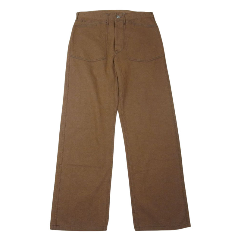 Buzz Rickson's バズリクソンズ BR42314 WWI BROWN DENIM ARMY TROUSERS ブラウン デニム アーミー トラウザーズ パンツ ブラウン系 31【中古】