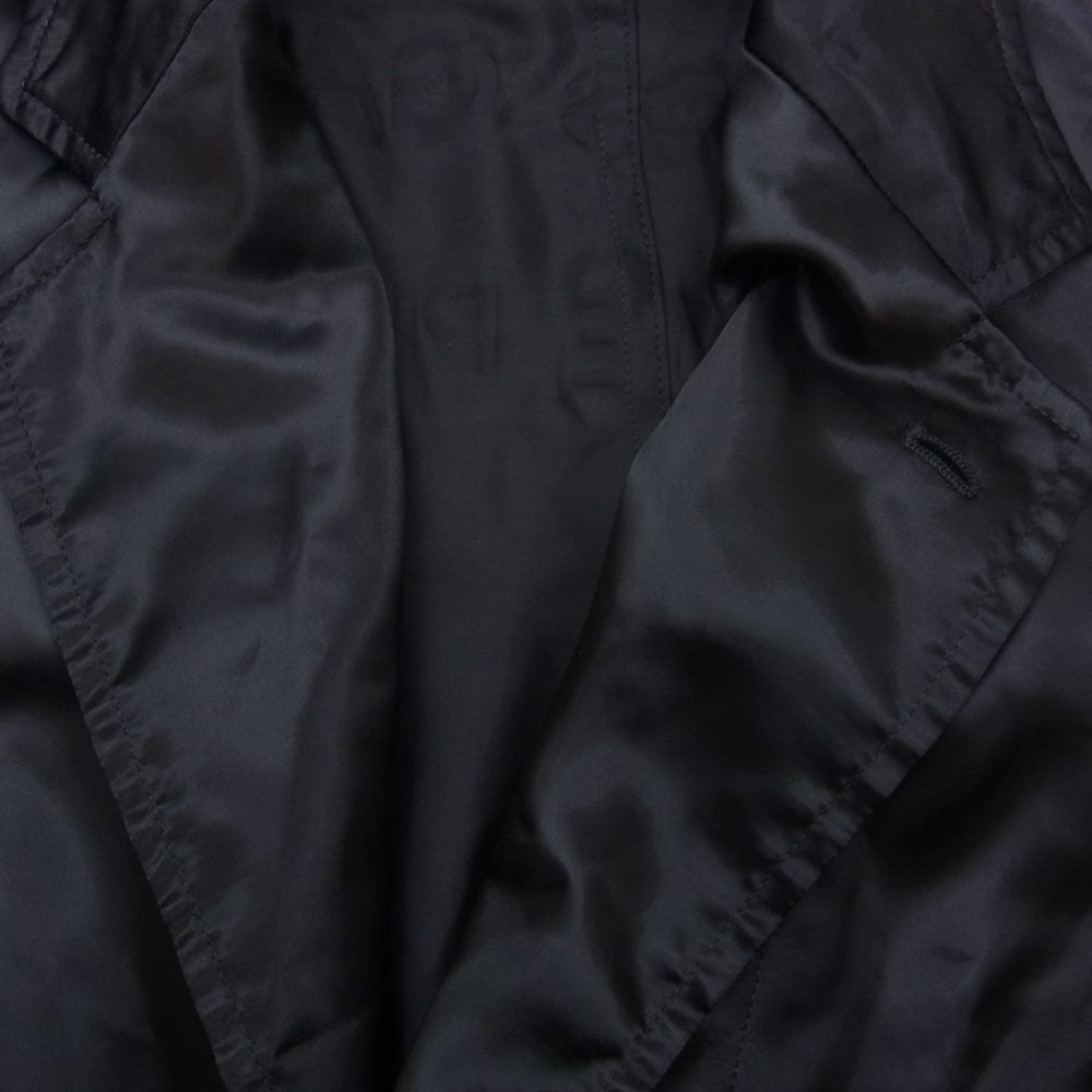 COMME des GARCONS HOMME PLUS コムデギャルソンオムプリュス 22SS 花の存在期 PI-J052 oversized cupro blazer バックローズ プリント キュプラ オーバーサイズ ジャケット ブラック系 M【美品】【中古】