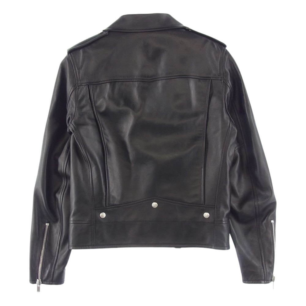 SAINT LAURENT サンローラン 484204 Y5YA2 国内正規品 L01 クラシック モーターサイクル レザー ダブルライダース ジャケット ブラック系 46【中古】
