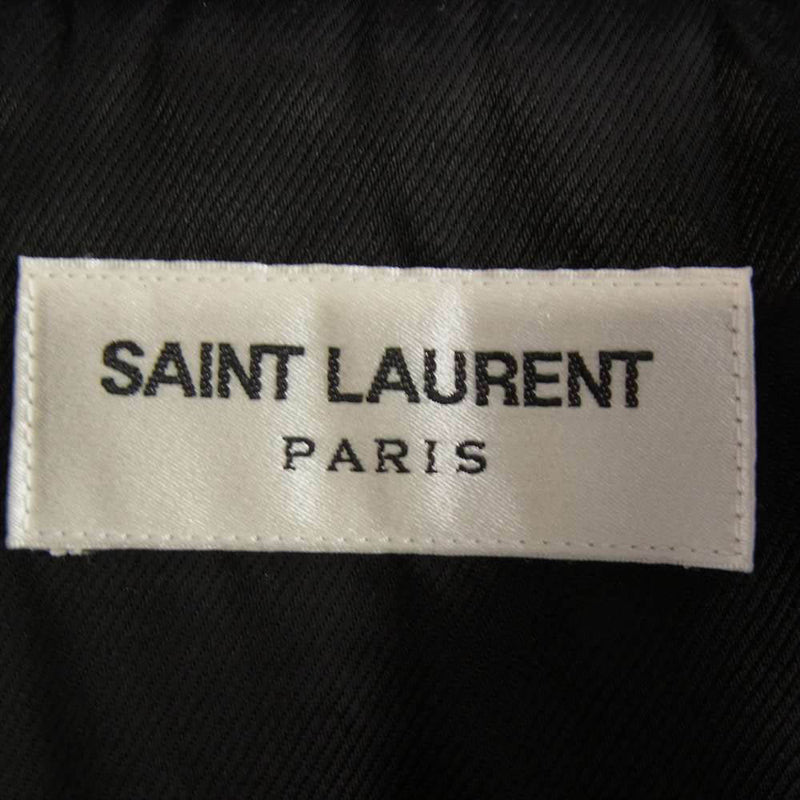 SAINT LAURENT サンローラン 484204 Y5YA2 国内正規品 L01 クラシック モーターサイクル レザー ダブルライダース ジャケット ブラック系 46【中古】