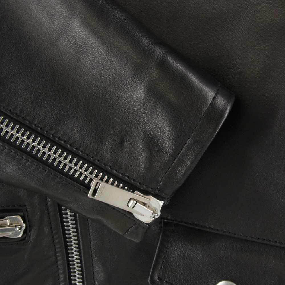 SAINT LAURENT サンローラン 484204 Y5YA2 国内正規品 L01 クラシック モーターサイクル レザー ダブルライダース ジャケット ブラック系 46【中古】