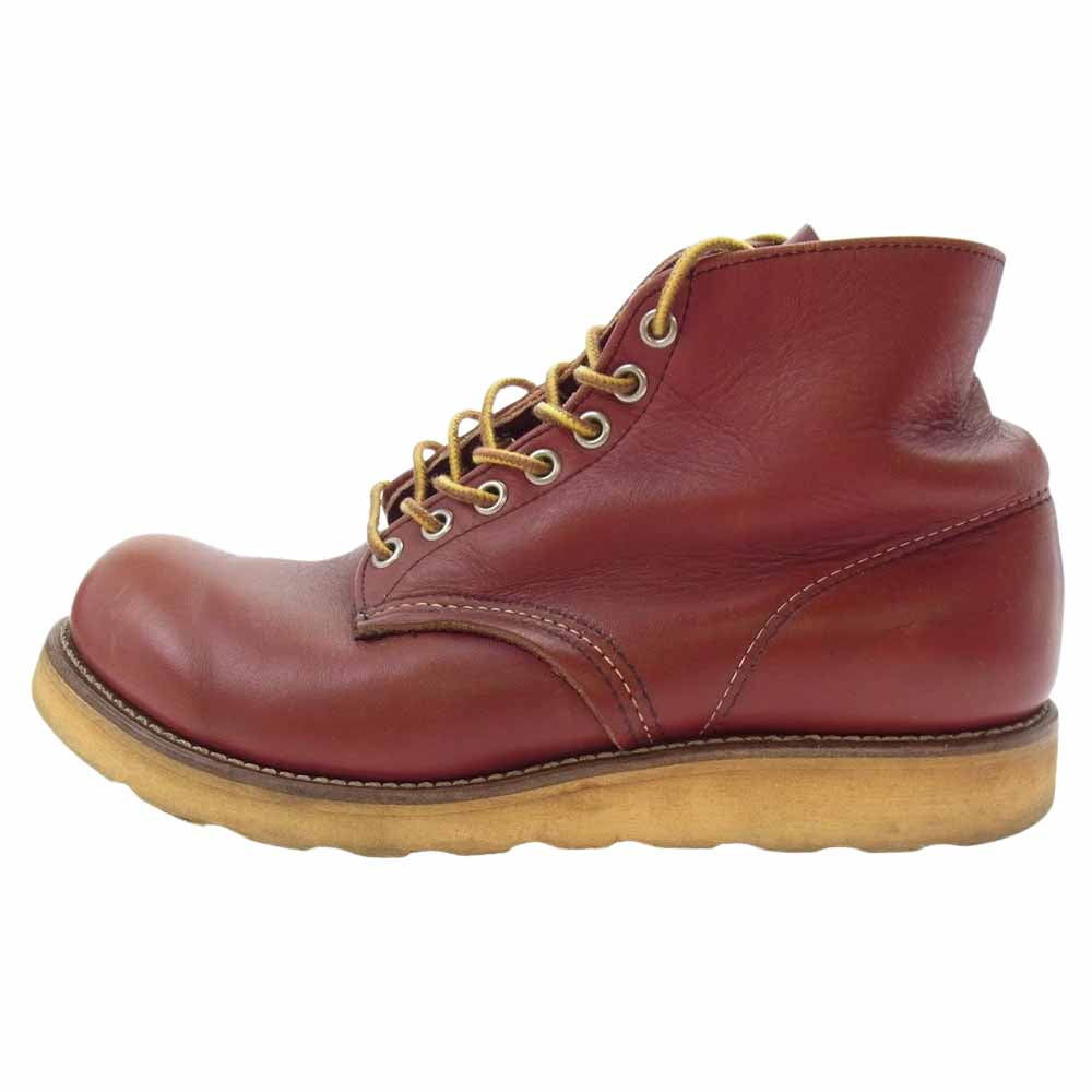 RED WING レッドウィング 8166 半円犬タグ プレーントゥ アイリッシュセッター レザー ブーツ ブラウン系 7D【中古】
