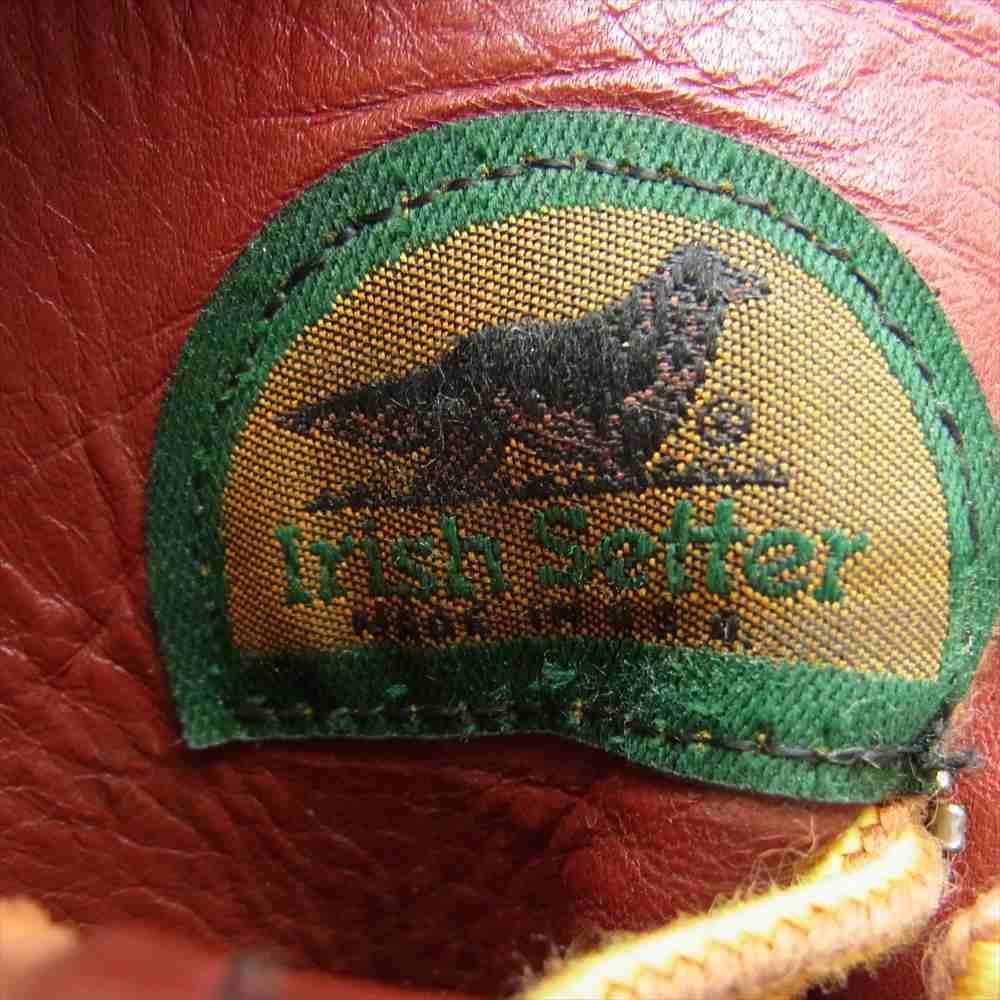 RED WING レッドウィング 8166 半円犬タグ プレーントゥ アイリッシュセッター レザー ブーツ ブラウン系 7D【中古】
