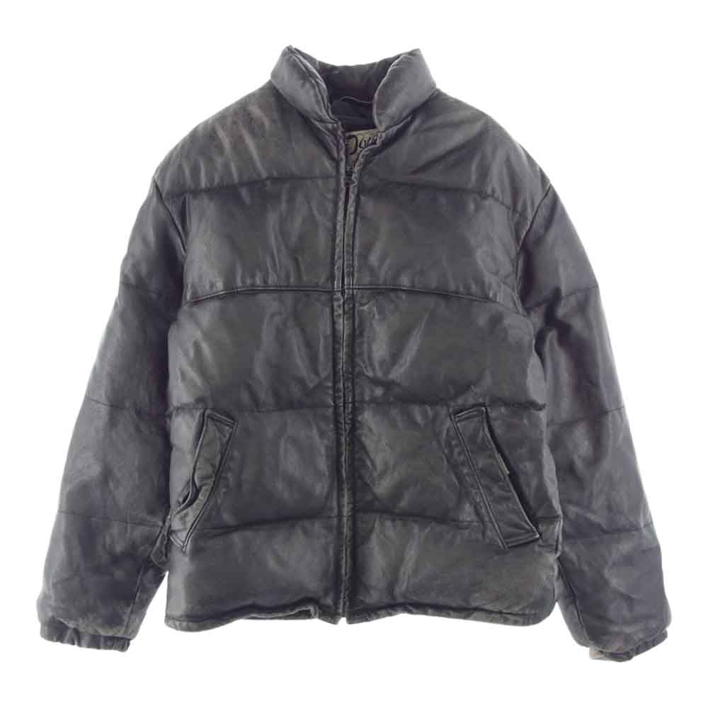 schott ショット USA製 レザー ダウンジャケット ブラック系 38【中古】