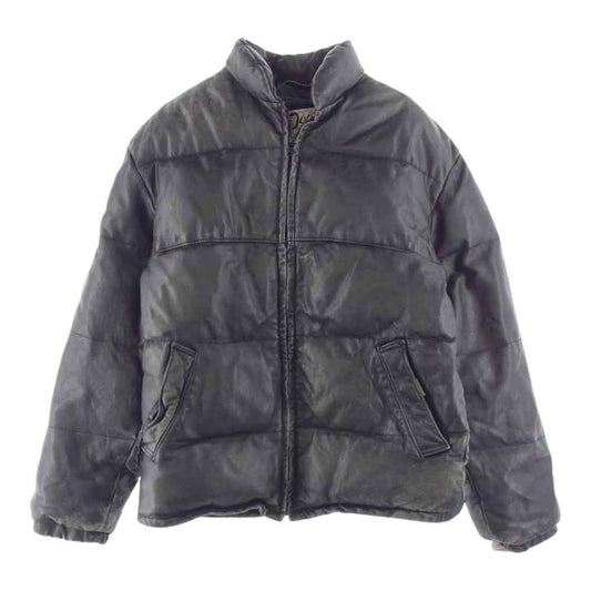 schott ショット USA製 レザー ダウンジャケット ブラック系 38【中古】