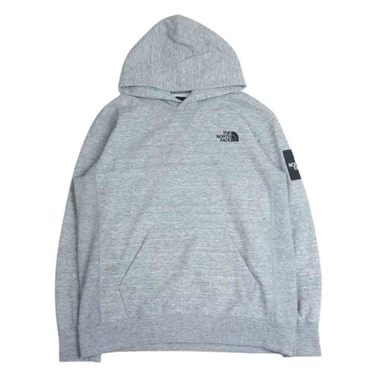 THE NORTH FACE ノースフェイス NT12035 Square Logo Hoodie スクエア ロゴ フーディー パーカー グレー系 M【中古】