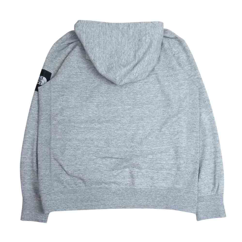 THE NORTH FACE ノースフェイス NT12035 Square Logo Hoodie スクエア ロゴ フーディー パーカー グレー系 M【中古】
