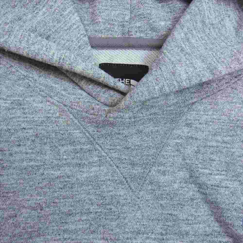 THE NORTH FACE ノースフェイス NT12035 Square Logo Hoodie スクエア ロゴ フーディー パーカー グレー系 M【中古】