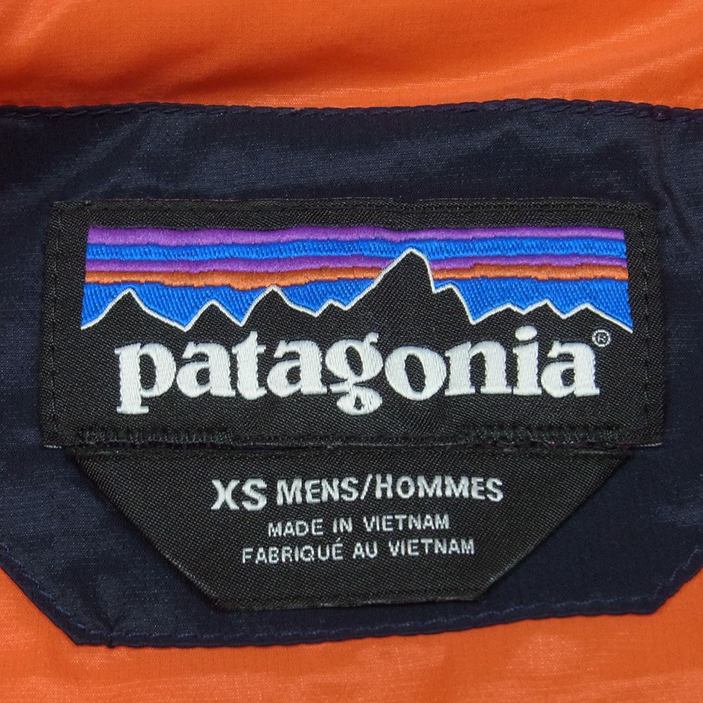 patagonia パタゴニア 17AW 84390 17年製 Hyper Puff Hoody ハイパー パフ フーディ ジャケット ダークネイビー系 オレンジ系 XS【中古】