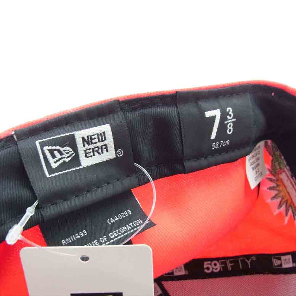 Supreme シュプリーム 22SS New Era ニューエラ 2-Tone Box Logo ツートン ボックスロゴ キャップ レッド系 パープル系 7 3/8【美品】【中古】