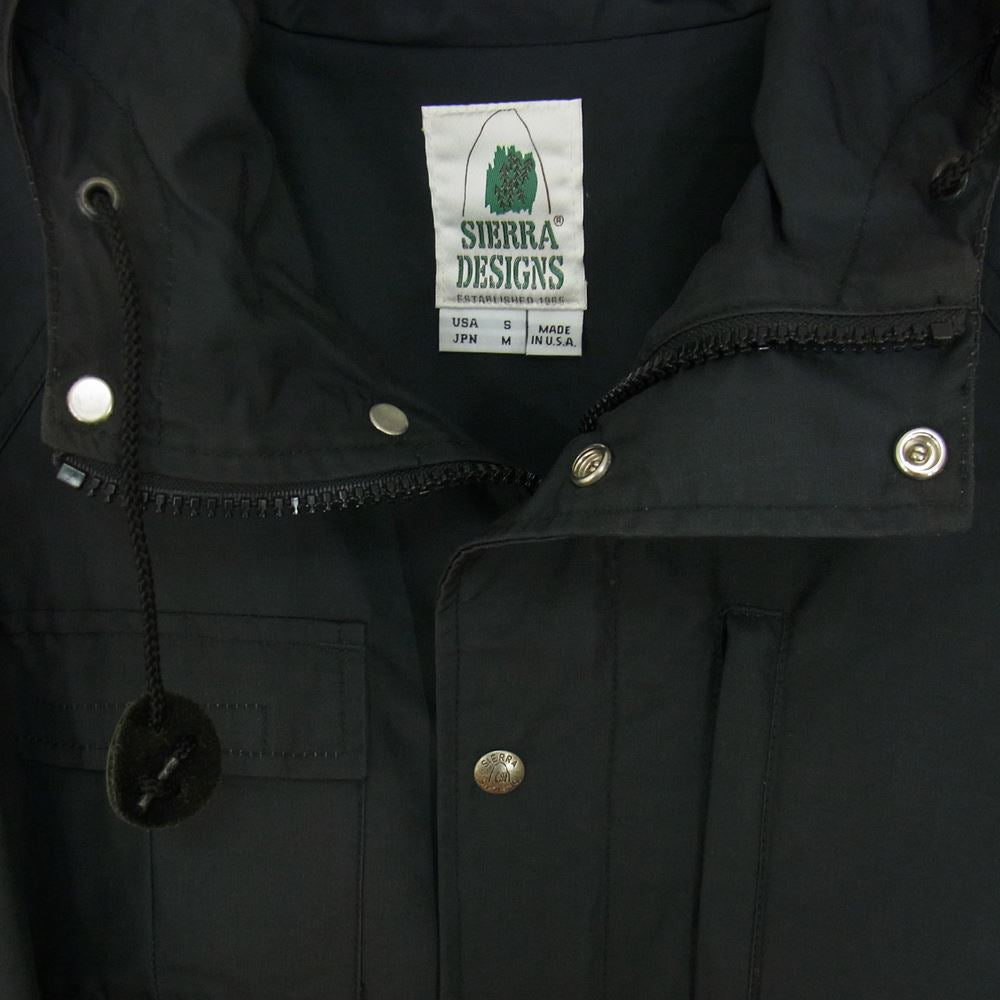 SIERRA DESIGNS シエラデザイン USA製 マウンテンパーカ ナイロンジャケット ブラック系 M【中古】