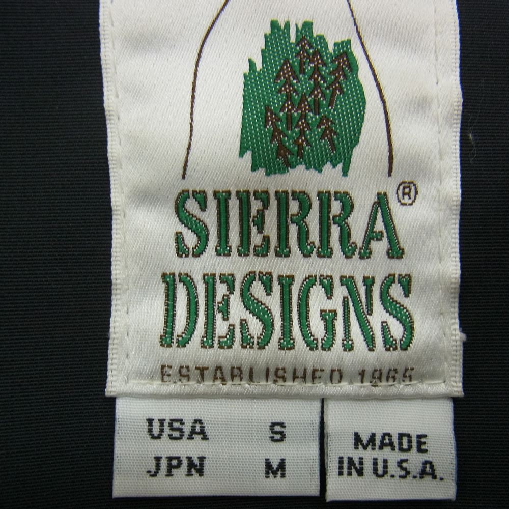 SIERRA DESIGNS シエラデザイン USA製 マウンテンパーカ ナイロンジャケット ブラック系 M【中古】