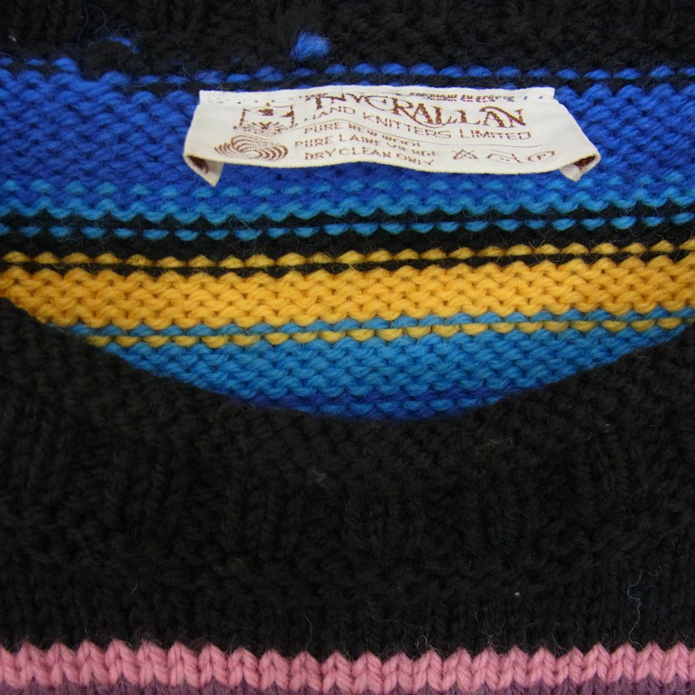 INVERALLAN インバーアラン 茶タグ マルチ ボーダー クルーネック