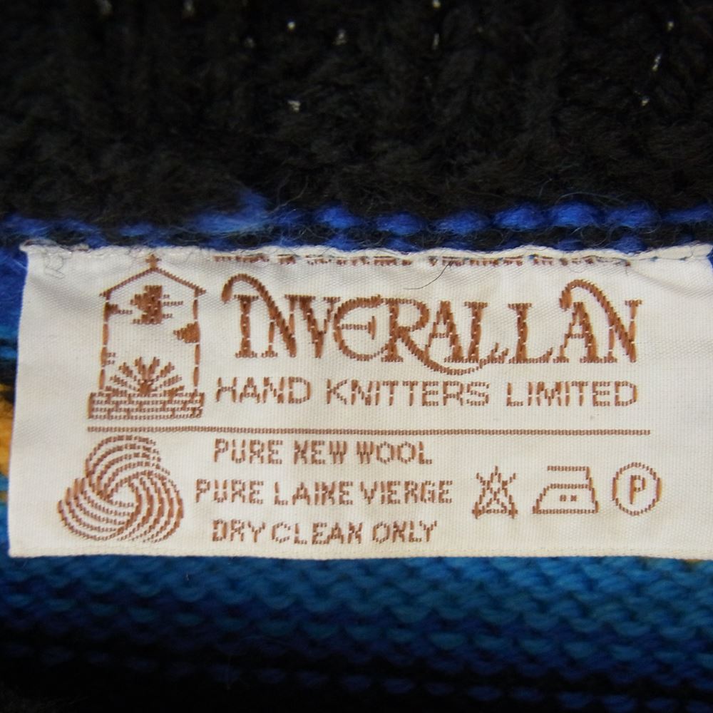 INVERALLAN インバーアラン 茶タグ マルチ ボーダー クルーネック
