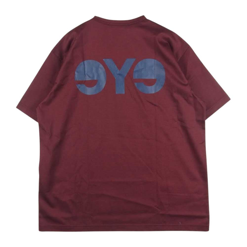 JUNYA WATANABE COMME des GARCONS MAN ジュンヤワタナベコムデギャルソンマン WJ-T904 Levi's リーバイス 22AW タグ付き 綿天竺 Wネーム ロゴプリント 半袖 Tシャツ エンジ系 L【新古品】【未使用】【中古】