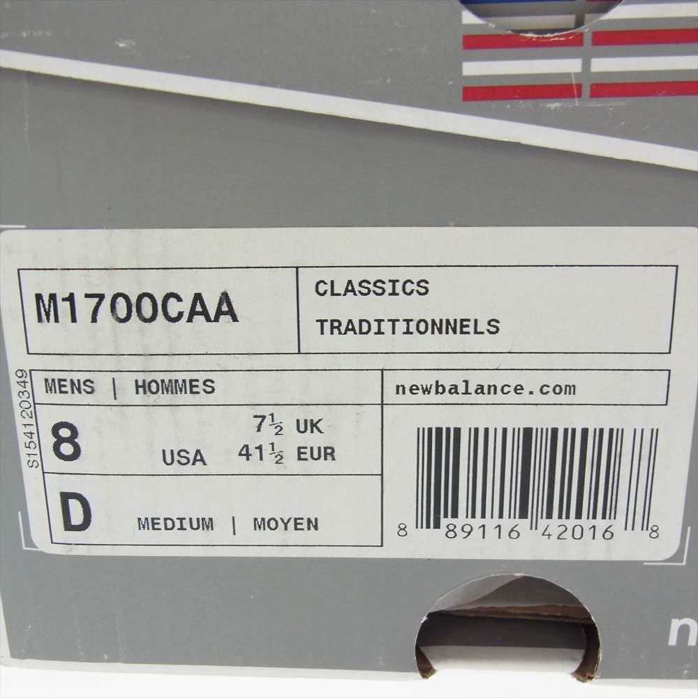 NEW BALANCE ニューバランス M1700CAA スニーカー ランニングシューズ ブラック系【中古】