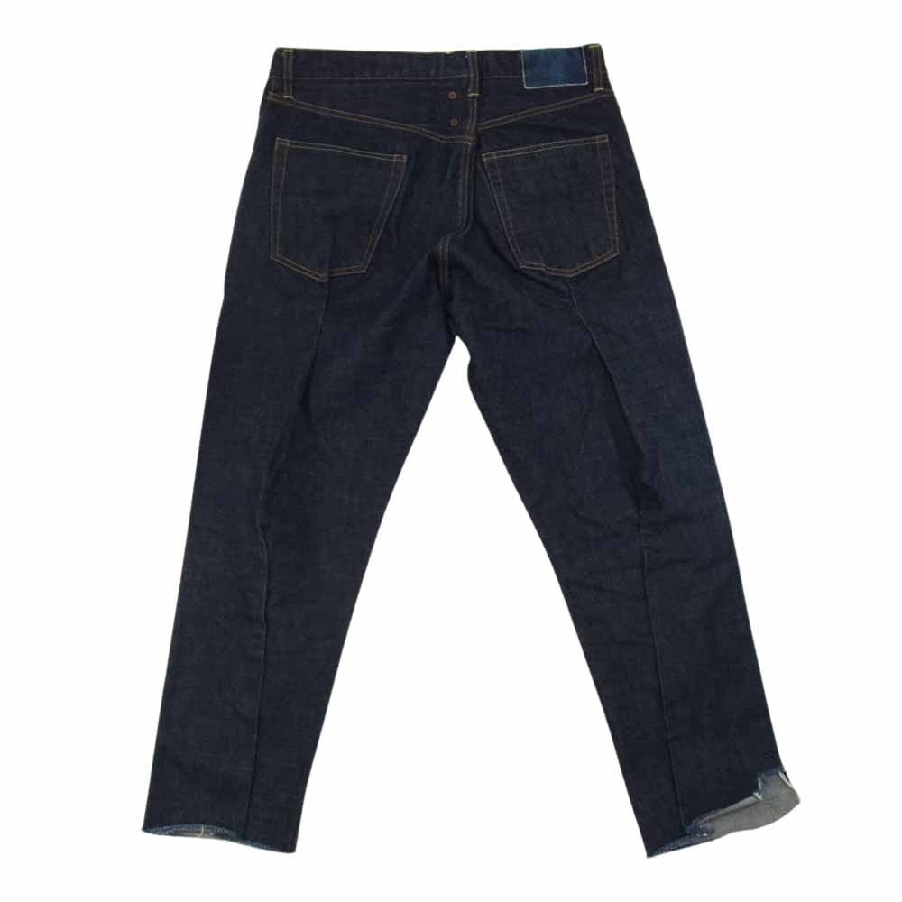 VISVIM ビズビム 0121405005003 22SS SS JOURNEYMAN PANTS TACKED ジャーニーマン タック 裾ダメージ加工 デニム パンツ インディゴブルー系 2【極上美品】【中古】