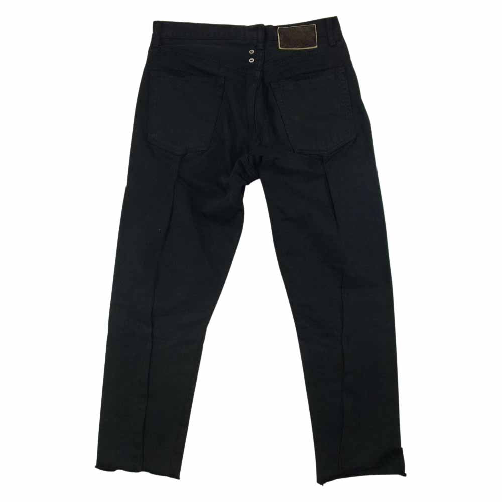 VISVIM ビズビム 0120305005003 20SS SS JOURNEYMAN PANTS BLK TACKED CRASH ジャーニーマン タック　クラッシュ ユーズド 加工 デニム パンツ ブラック系 1【極上美品】【中古】