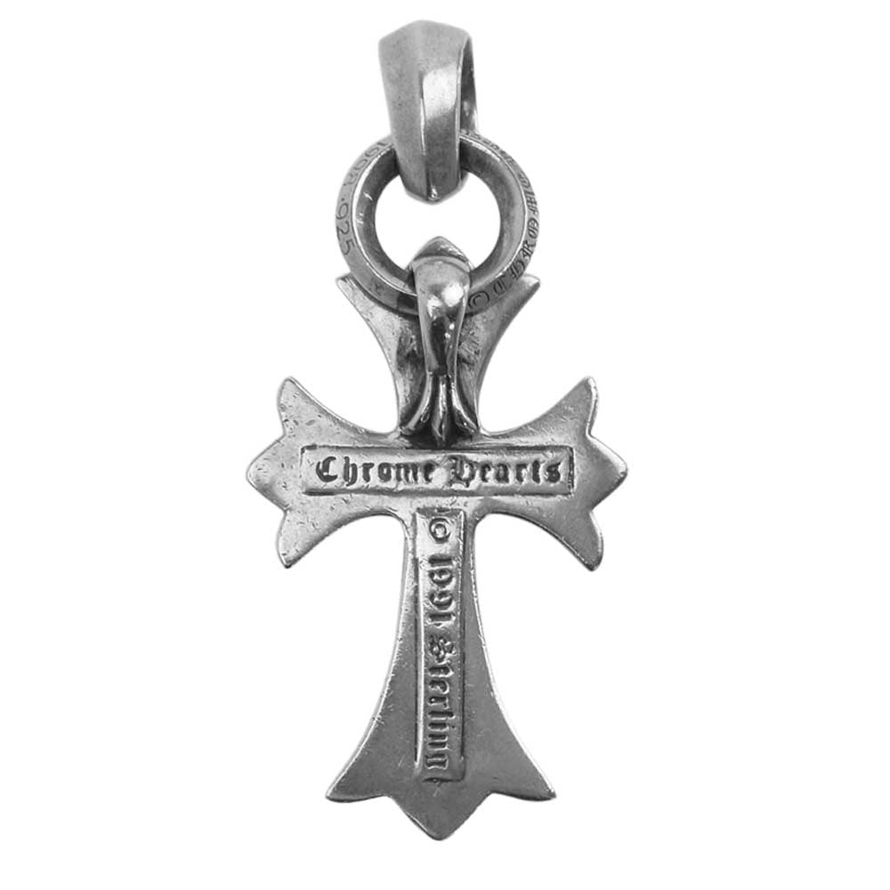 CHROME HEARTS クロムハーツ（原本無） CH CRS SM W/BALE スモール CH クロス ペンダントトップ ウィズ ベイル シルバー系【中古】