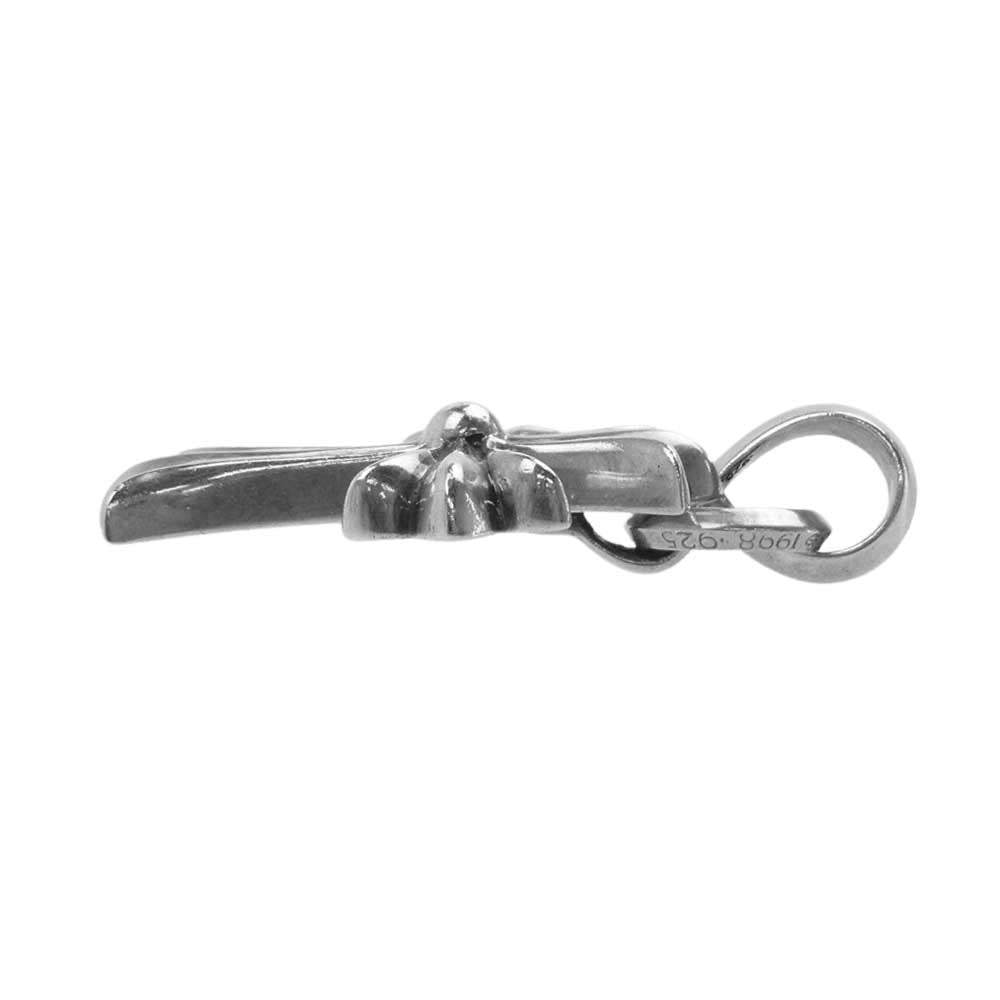CHROME HEARTS クロムハーツ（原本無） CH CRS SM W/BALE スモール CH クロス ペンダントトップ ウィズ ベイル シルバー系【中古】