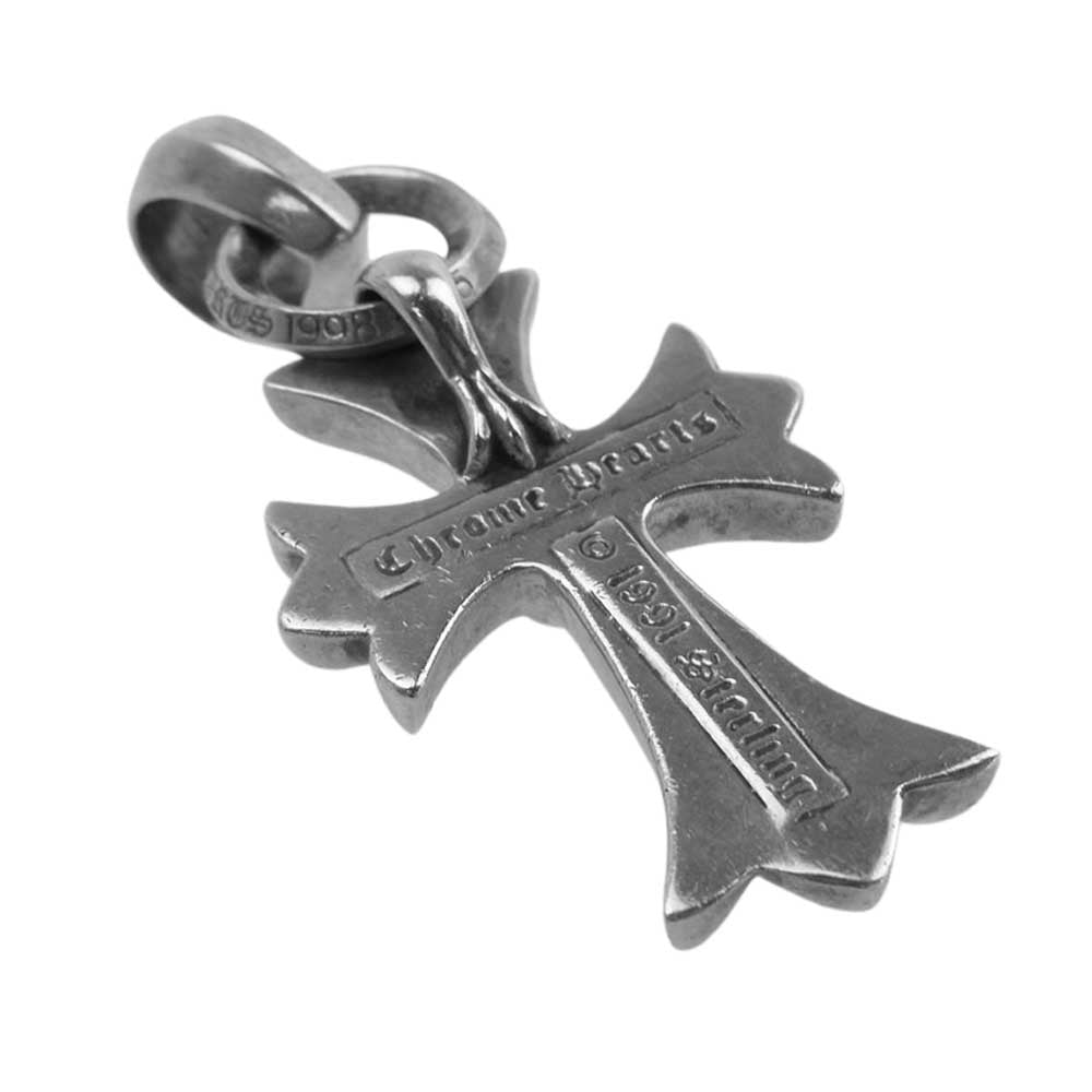 CHROME HEARTS クロムハーツ（原本無） CH CRS SM W/BALE スモール CH クロス ペンダントトップ ウィズ ベイル シルバー系【中古】