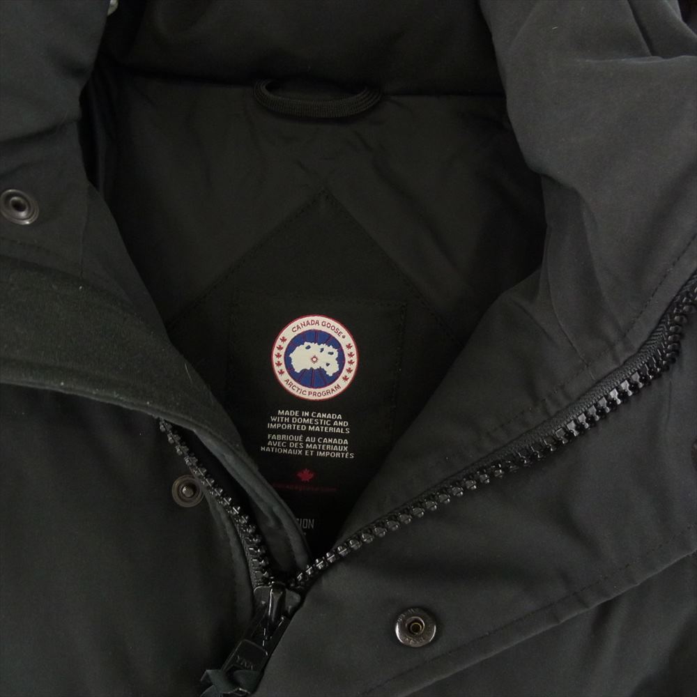 CANADA GOOSE カナダグース 3808MA WYNDHAM PARKA FUSION FIT ウィンダム パーカー フュージョン フィット ダウン ジャケット ブラック系 L【中古】
