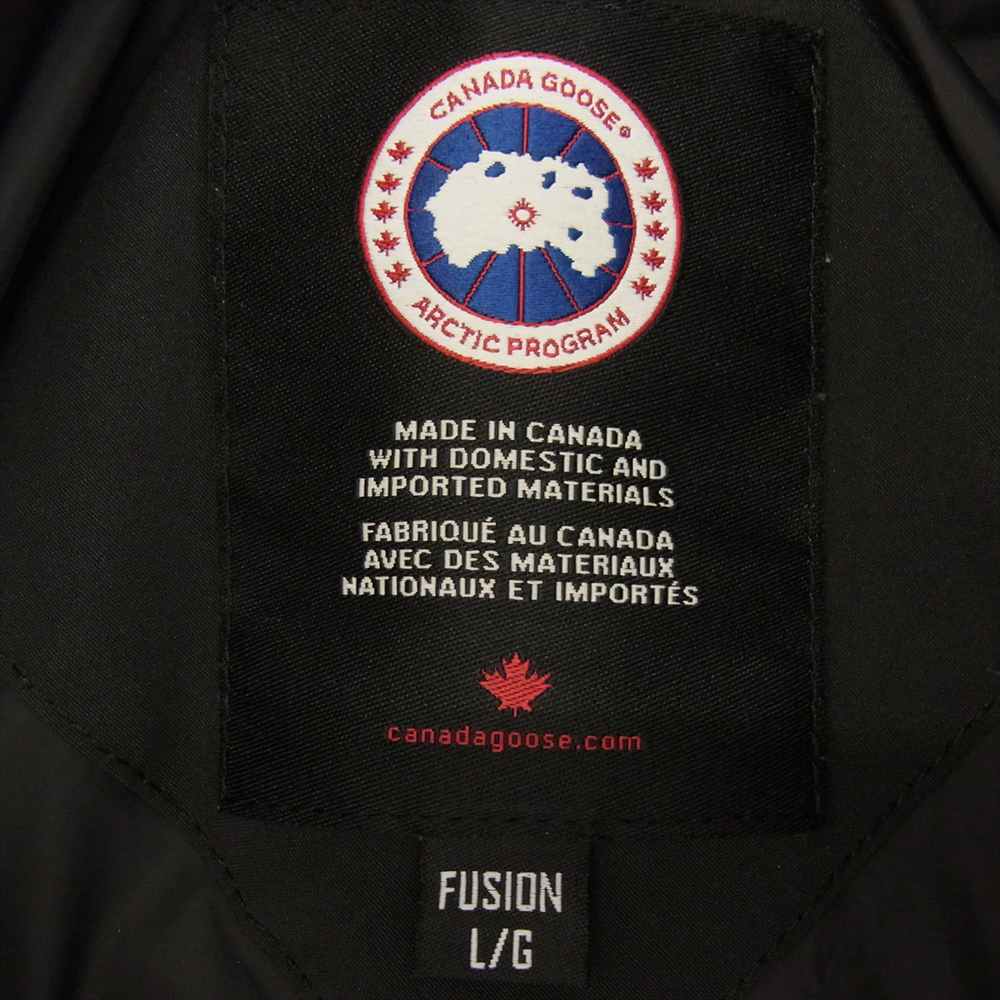 CANADA GOOSE カナダグース 3808MA WYNDHAM PARKA FUSION FIT ウィンダム パーカー フュージョン フィット ダウン ジャケット ブラック系 L【中古】
