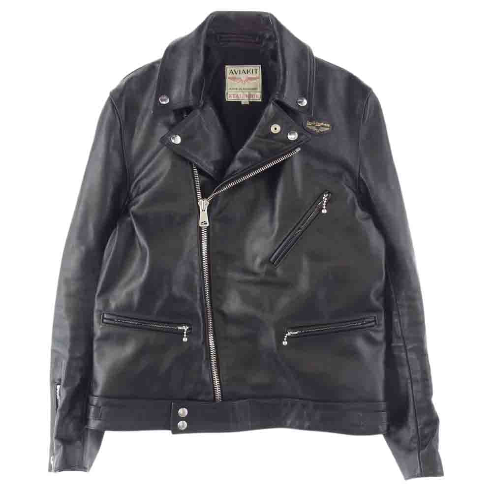 Lewis Leathers ルイスレザー 441 Cyclone サイクロン ダブル ライダース  レザー ジャケット ブラック系 40【中古】