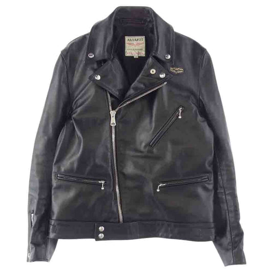 Lewis Leathers ルイスレザー 441 Cyclone サイクロン ダブル ライダース  レザー ジャケット ブラック系 40【中古】