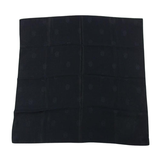 CHROME HEARTS クロムハーツ（原本無） ダガー シルク スカーフ ブラック系【美品】【中古】