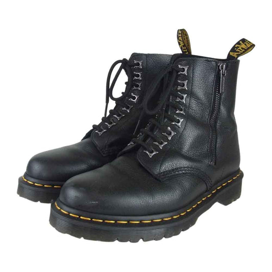 Dr.Martens ドクターマーチン 1460 pascal zip パスカル グレインレザー サイドジップ 8ホール ブーツ UK8 ブラック系【中古】