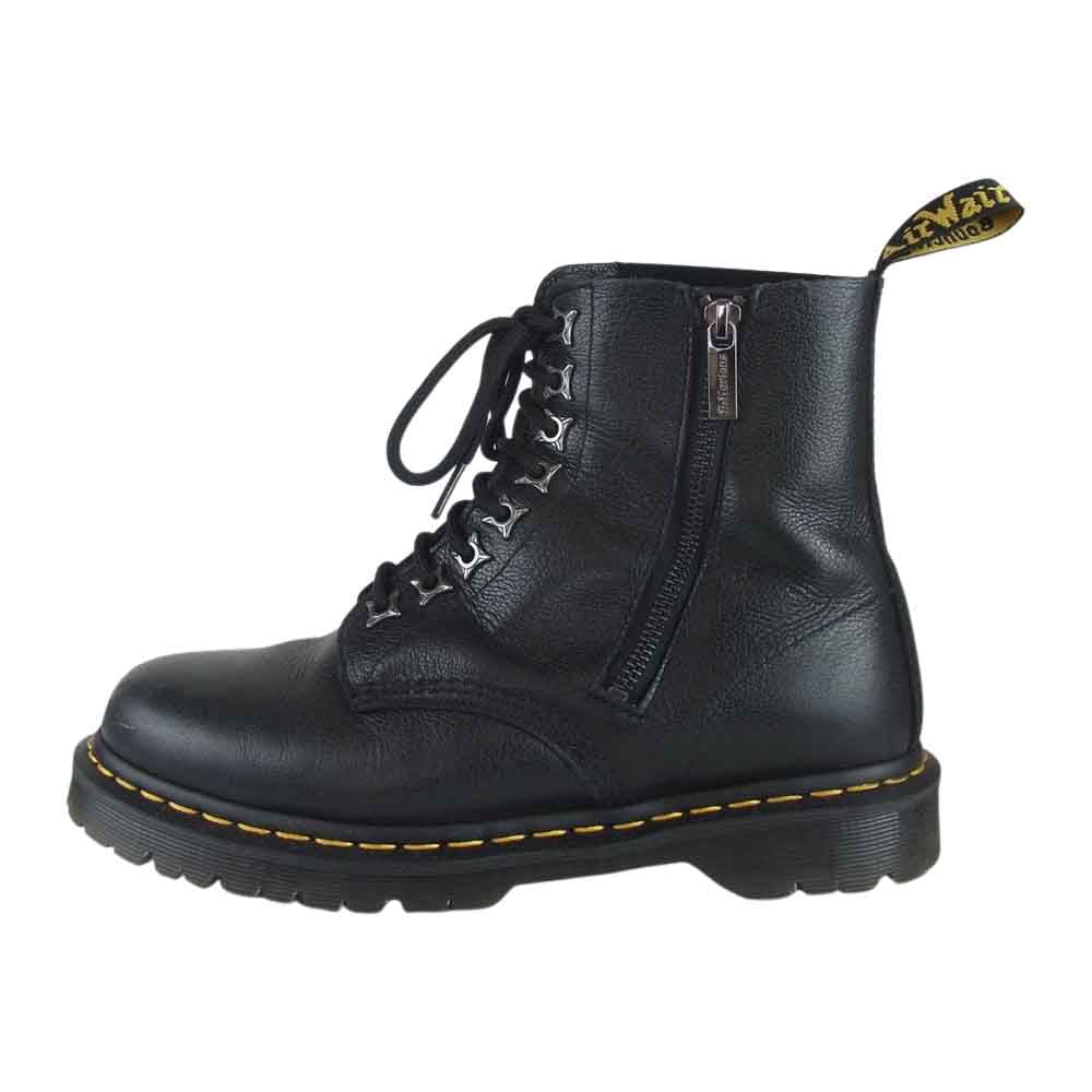 Dr.Martens ドクターマーチン 1460 pascal zip パスカル グレインレザー サイドジップ 8ホール ブーツ UK8 ブラック系【中古】