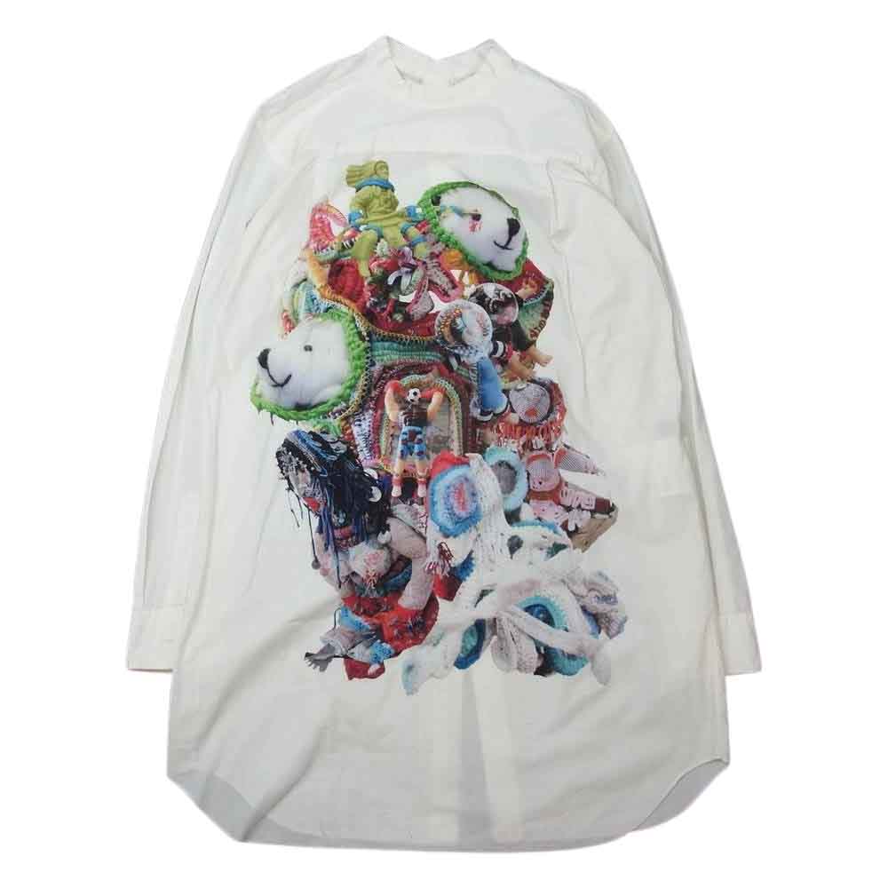 COMME des GARCONS HOMME PLUS コムデギャルソンオムプリュス 18SS PA-B012 Mona Luison 前後逆転 アーティストプリントシャツ ホワイト系 S【中古】