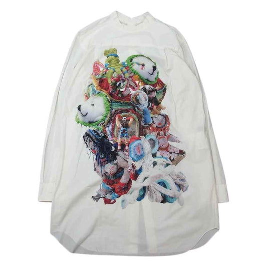 COMME des GARCONS HOMME PLUS コムデギャルソンオムプリュス 18SS PA-B012 Mona Luison 前後逆転 アーティストプリントシャツ ホワイト系 S【中古】