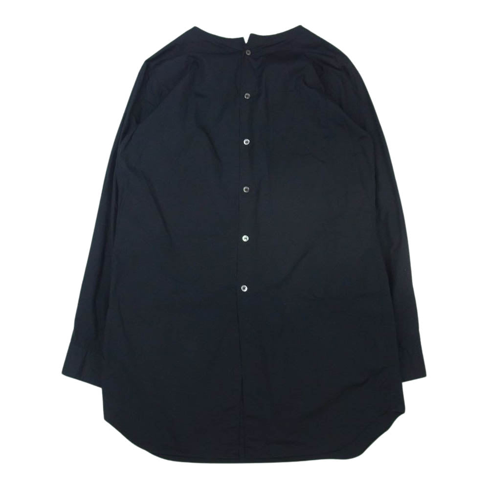 COMME des GARCONS HOMME PLUS コムデギャルソンオムプリュス 18SS PA-B018 Disco期 前後逆転 フラワー刺繍シャツ ブラック系 S【中古】