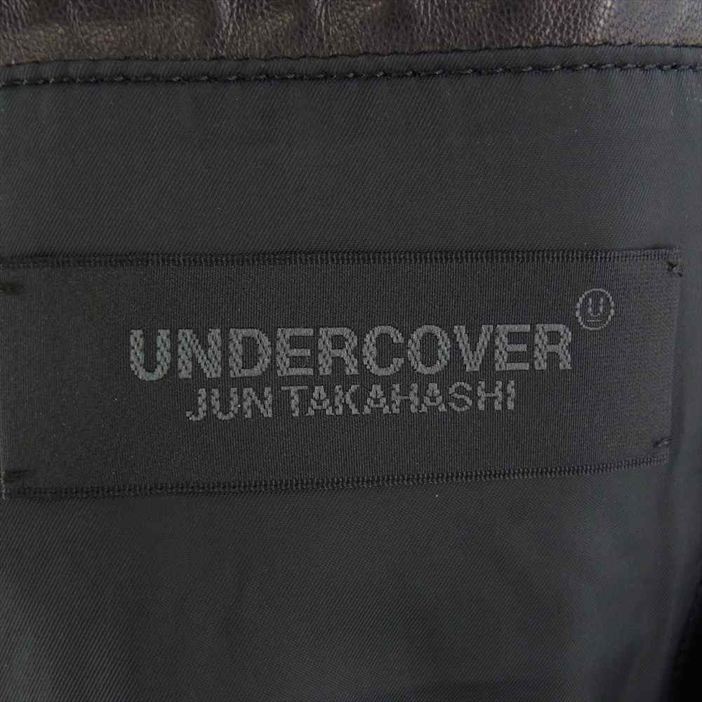 UNDERCOVER アンダーカバー 20SS UCY4205-3 Future is the Past シープレザーブルゾンライダース ジャケット ブラック系 3【中古】