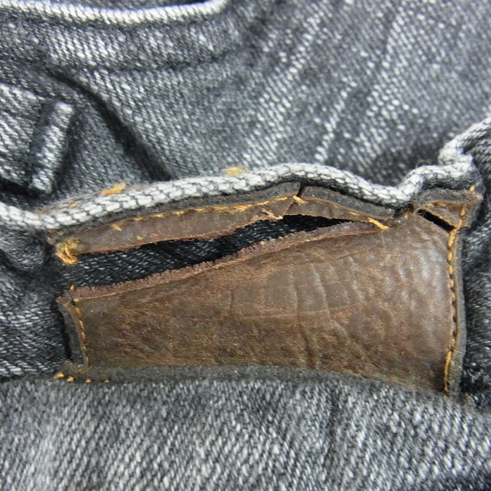 JELADO ジェラード Classic Slim Pants Vintage Finish セルビッチ クラッシック スリム パンツ ブラック 加工 ブラック系 S【中古】