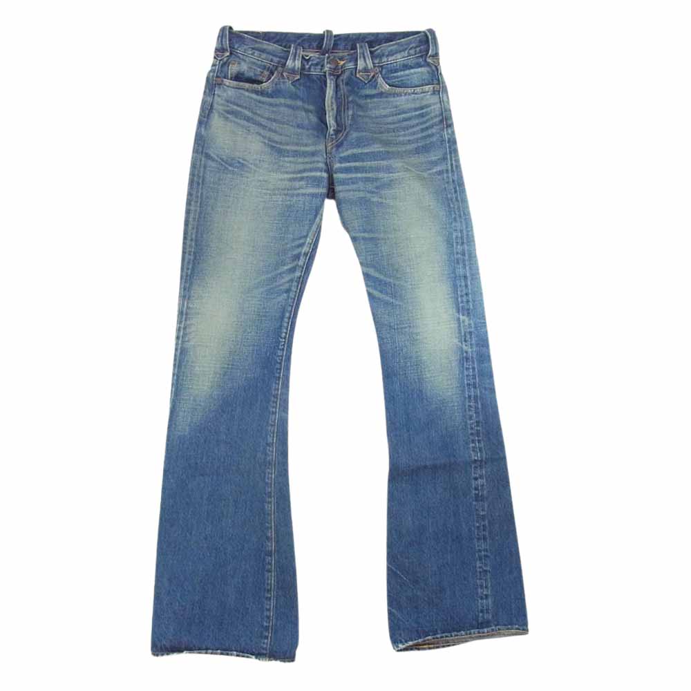 JELADO ジェラード  DENIM ブーツカット 加工 インディゴブルー系 サイズ表記無【中古】